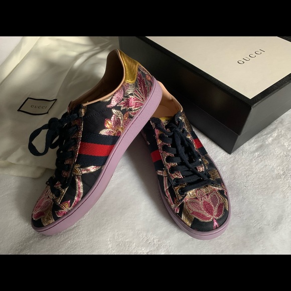 Gucci Multi Color Sneakers Size 37 - Picture 2 of 9
